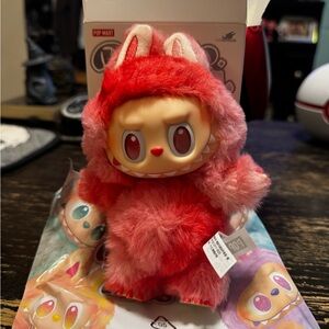 LABUBU Pop Mart Big Into Energy Vinyl Plush Pendant Keychain